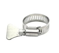 Abrazadera de manguera con engranaje helicoidal, ajustable, de 6 a 95 mm, de acero inoxidable, for tuberías de agua, mecánica automotriz, 2 a 10 unidades(65-89mm 2pcs)