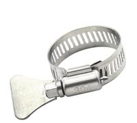 Abrazadera de manguera con engranaje helicoidal, ajustable, de 6 a 95 mm, de acero inoxidable, for tuberías de agua, mecánica automotriz, 2 a 10 unidades(14-27mm 5pcs)