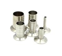 Abrazadera de manguera de 8 mm, 10 mm y 16 mm, conexión sanitaria, casquillo de triple abrazadera, acero inoxidable SUS SS 304, for elaboración casera de cerveza.(102mm-Ferrule 119mm)