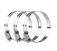 Abrazadera de manguera de acero inoxidable 304 ajustable, de 8 a 152 mm, con aro de clip, tamaño gusano, for línea de combustible, 5/10 unidades(46-70mm 10pcs)