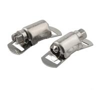Abrazadera de manguera de acero inoxidable, juego de 12 mm de ancho de banda de acero inoxidable 304, autocortable, 2 m de longitud, juego de abrazaderas de tubo ajustables para coche y hogar, juego