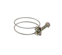 Abrazadera de manguera de doble línea Abrazadera de tubo ajustable, Clip de manguera de doble alambre, Hardware de sujeción de plomería, 10 Uds., 12 tamaños(16-19mm)