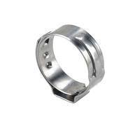Abrazadera de manguera de una sola oreja, ajustable, de acero inoxidable 304, de 5,3 a 31 mm, con clip fijo y resorte, 10 unidades(7.0-8.7mm)
