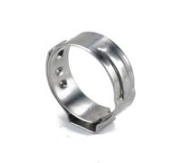 Abrazadera de manguera de una sola oreja de acero inoxidable 304, 50 piezas, 5,3-42 mm, kit surtido, clips para tubería con oreja para sellar todo tipo de mangueras, 8,8, 10,5 mm