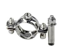 Abrazadera de manguera redonda, accesorio de sujeción duradero, tornillo de expansión, soporte de tubo de suspensión, tuerca PPR/PVC, Clip de tubo de aro, 1 Uds.(15-19mm)