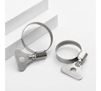 Abrazadera de manguera resistente de acero inoxidable 201, perno en T, abrazaderas para manguera de aire, agua y combustible, herramienta de reparación de soldadura, abrazaderas de sujeción, 25,40 mm