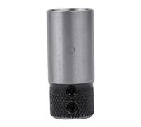 Abrazadera de manguito de taladro de carpintería tipo cruz para portabrocas de plataforma de perforación, 20 x 40 mm y 20 x 45 mm, juego de base de manga de acero, plateado y negro, 1 pieza (tipo 20 x