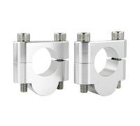 Abrazadera de Manillar Compatible Con Yamaha Para MT-125 2014-2024 Para MT-09 Para FZ-09 2021 2022 2023 28mm 11/8" Abrazaderas Montaje Elevadores Manillar Motocicleta(Silver,20mm)
