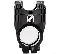 Abrazadera de manillar de aleación de aluminio mecanizada CNC de 33 mm para MTB diseñada para un ajuste preciso y una respuesta de dirección mejorada (negro)