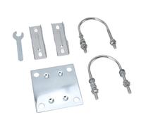 Abrazadera de Mástil de Antena, Bloque de Mandíbula en V con Pernos en U, Aleación de Aluminio de Ajuste, Soporte de Mástil de Antena para Pared de Techo (B)