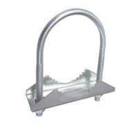Abrazadera de mástil de metal con perno en U para postes de 25-45 mm (E)