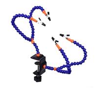 Abrazadera de mesa con 4 brazos flexibles, estación de soldadura universal, herramienta de reparación auxiliar, soporte de fijación para reparación electrónica (aleación 4 garras)
