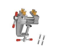Abrazadera de mesa de aluminio para banco de trabajo pequeño joyero, abrazaderas de hobby, molde para manualidades, portátil, tornillo de banco de trabajo, abrazadera ligera