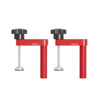 Abrazadera de mesa de carpintería de aleación de aluminio con altura ajustable y almohadillas de silicona para fresar, cortar, lijar, hacer muebles y proyectos de bricolaje