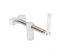 Abrazadera de mesa de carpintería de fijación rápida para agujeros de 34 mm, construcción de aleación de aluminio para enrutamiento, corte, lijado, abrazadera de plata portátil con bloqueo seguro para