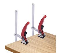 Abrazadera De Mesa Totalmente De Acero Con Mango De Palanca, 2 Piezas De Abrazadera Abrazadera De Mesa Liberación Rápida Con 210 Mm De Capacidad Y 90 Mm De Profundidad De Garganta Para Amolar Cortar