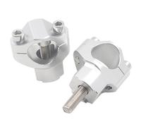 Abrazadera de Montaje de Barra elevadora de Manillar de Motocicleta de 1 1/8 "28 MM Compatible con SX SXF EXC XCW XCFW EXCF 125 150 200 250 300 350 450 500 525 530 Ajuste Universal(Silver)