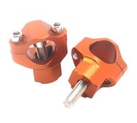 Abrazadera de Montaje de Barra elevadora de Manillar de Motocicleta de 1 1/8 "28 MM Compatible con SX SXF EXC XCW XCFW EXCF 125 150 200 250 300 350 450 500 525 530 Ajuste Universal(Orange)