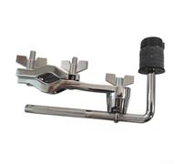 Abrazadera de montaje de brazo de platillo, soporte de tambor plateado para barra en L de 5/8 a 1-1/4 pulgadas, accesorio de metal ajustable