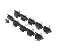 Abrazadera de montaje de panel solar ajustable para módulos de 30 mm, 35 mm y 40 mm, soporte final y central con tornillos M8, aluminio AL6005, para aleación T5, B (10 abrazaderas medianas de 35 mm)