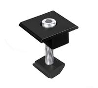 Abrazadera de montaje de panel solar ajustable para módulos de 30 mm, 35 mm y 40 mm, soporte final y central con tornillos M8, aluminio AL6005, para aleación T5, B (4 abrazaderas medianas de 30 mm)