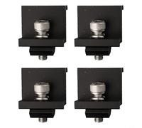 Abrazadera de montaje de panel solar modificable para módulos de 35 mm y 40 mm, extremo de 30 mm, Al6005 para soporte con tornillos de aluminio M8 centro T5 aleación B (4 abrazaderas de extremo de 30
