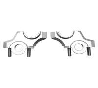 Abrazadera de montaje for elevador de manillar compatible con MT09, MT 09, FZ-09, FZ09, XSR900, XSR 900 (2012-2018)(Silver)