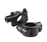 Abrazadera De Montaje For Espejo Manillar Motocicleta, Soporte Visión Trasera, Adaptador Base 8mm Y 10mm, Color Negro, 2 Uds(8MM 2PCS)