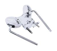 Abrazadera de montaje galvanizada de doble tom, soporte de aleación de aluminio, soporte resistente al óxido para una sujeción segura del juego de batería