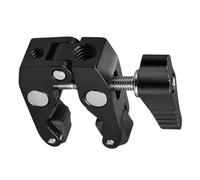 Abrazadera de montaje para cámara con orificios de tornillo de 1/4 3/8 para cámara réflex digital LED Light Studio Photography mejora la funcionalidad Live Streaming abrazadera