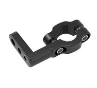 Abrazadera de montaje para cámara de bicicleta de 8 a 35 mm, soporte de ajuste de ángulo flexible para manillar de motocicleta, soporte de aluminio para luces de cámaras deportivas (negro)