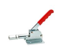 Abrazadera de palanca, 1 abrazadera de palanca de empuje de 136-160 kg de fuerza, mango de presión, carrera de 12 o 32 mm, 45 ° o 180 °, montaje de brida (160 kg)