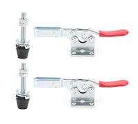 Abrazadera de palanca de 2 uds., sujeción de liberación rápida, accesorio Vertical, herramienta manual antideslizante de Metal GH-201B