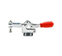Abrazadera de palanca horizontal de 30-75 kg de fuerza de sujeción, brazo en U, base de brida, brazo de 80-94°, mango de 76-88° (SS400-75 kg)