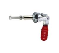 Abrazadera de palanca para carpintería y soldadura, capacidad de 91 kg, herramienta manual de liberación rápida con acción de empuje y tracción, construcción de acero al carbono chapado en zinc, mango