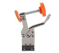 Abrazadera de palanca vertical de acero inoxidable para carpintería, abrazadera de sujeción grande de liberación rápida con punta de goma antideslizante, para la instalación de