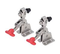 Abrazadera de palanca vertical de liberación rápida, resistente, capacidad de sujeción de 150 lb, accesorio de carpintería de acero inoxidable ajustable para instalación de