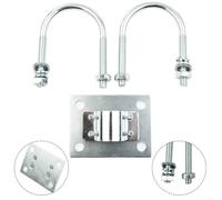 Abrazadera de perno en U de metal para fijación de antena de punto caliente de helio LoRa en mástiles redondos y tubos con aplicación de fuerza de sujeción equilibrada