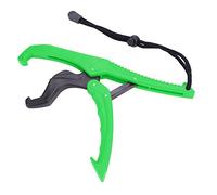 Abrazadera de Pesca Flotante Engranaje ABS Labio Agarre Alicates Pinza de Pescado con Cuerda Ajustable(L-Green)
