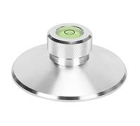 Abrazadera de Peso récord, LP-110 Estabilizador de Peso récord de aleación de Aluminio Abrazadera de Disco giratoria de Vinilo para Reproductor LP(Silver)