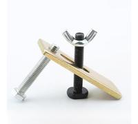 Abrazadera de placa de prensa para máquina de grabado, abrazadera de arco de mesa con ranura en T para carpintería CNC, juego de placas de presión de acero y plástico de 80 mm o 100 mm (C)