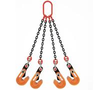 Abrazadera de Placa Vertical, Cadenas de elevación con Ganchos de Ajuste, Abrazadera de Placa Horizontal de 1,6 T/3527 LB, Abrazadera de elevación de Alta Resistencia con eslingas de Cadena