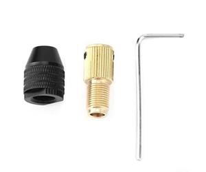 Abrazadera de portabrocas de metal con varillas de conexión de latón para sujetar brocas de 0, 3, 3, 4 mm, adecuada para múltiples tipos de herramientas con agarre antideslizante para un