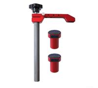 Abrazadera de posicionamiento de escritorio para carpintería para juntas de mortaja y espiga, abrazadera de fijación rápida de aleación de aluminio con varilla ajustable de 203 mm, no (B)