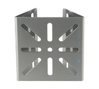 Abrazadera de poste de acero inoxidable para cámara de monitor con placa adaptadora para mayor estabilidad