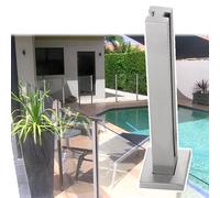Abrazadera de poste de balaustrada de acero inoxidable 304 para valla de piscina y patio, ajustable de 85 a 110 cm, fácil de instalar para paneles de plástico de madera de 10 a 12 mm