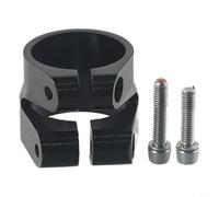 Abrazadera de poste de sillín de aleación de aluminio para tubos de asiento de 31,6 mm y 34,9 mm, fijación de marco de doble perno, compatible con bicicleta de montaña, cierre de tija de sillín de