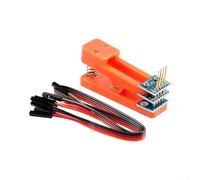 Abrazadera de programación de PCB 2.54mm 2x6-Pin, accesorio de contacto confiable para Arduino para STM32, herramienta de depuración Diseño de Shell ABS naranja (A)