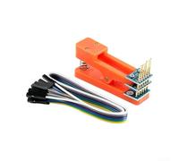 Abrazadera de programación de PCB 2.54mm 2x6-Pin, accesorio de contacto confiable para Arduino para STM32, herramienta de depuración Diseño de Shell ABS naranja (C)