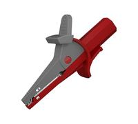 Abrazadera de prueba aislada Pinzas de cocodrilo Conectores de gran tamaño Terminales Clip de sonda tipo banana de 4 mm Accesorios para multímetro Abrazadera de prueba aislada